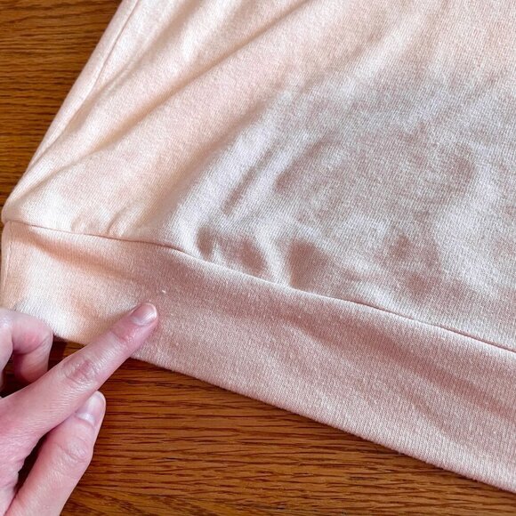 TORRID 1 Plus Size With Love Light Pink Hacci Raglan Sweatshirt Graphic Pullover - Picture 15 of 16